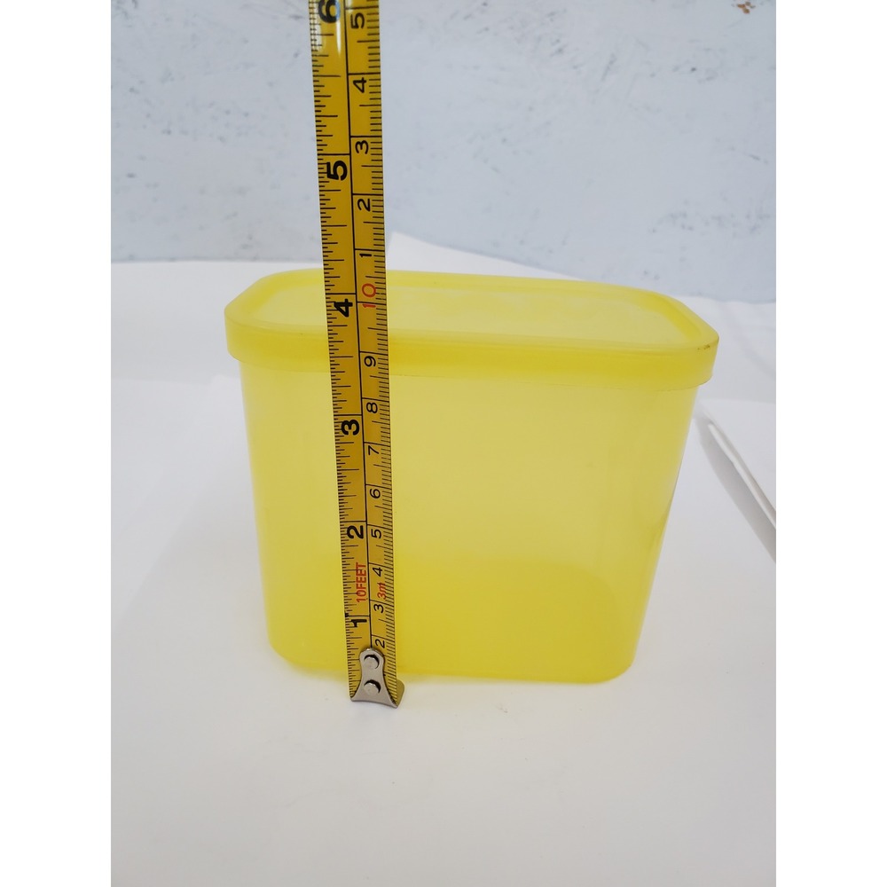 SPAM Brand Yellow Plastic Reusable Food Storage Container with Lid Made in USA - Picture 14 of 14